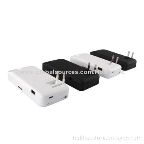 Backup battery case for iPhone 5/5S/5c, 4200mAh, with EU/US plug and extra USB cable